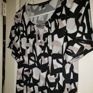 "Always Indigo" Blouse w/Rhinestones